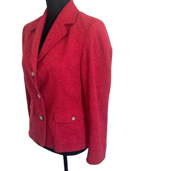 LL Bean Tweed Women’s Office Blazer Jacket Size SP - Picture 4 of 9